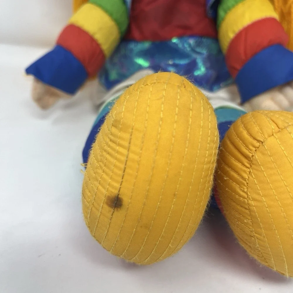 Rainbow Brite 18in Soft Body Cloth Doll Blonde Straight Hair Vintage 1983